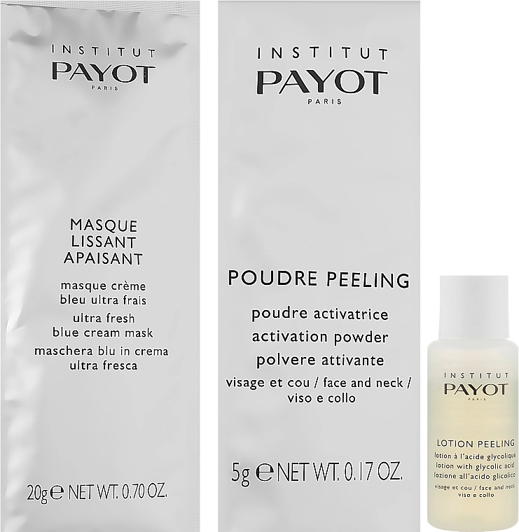 Payot УЦЕНКА Набор Liss Absolute (f/peeling/10x5g + f/lot/10x10ml + f/mask/10x20g) * - фото N2