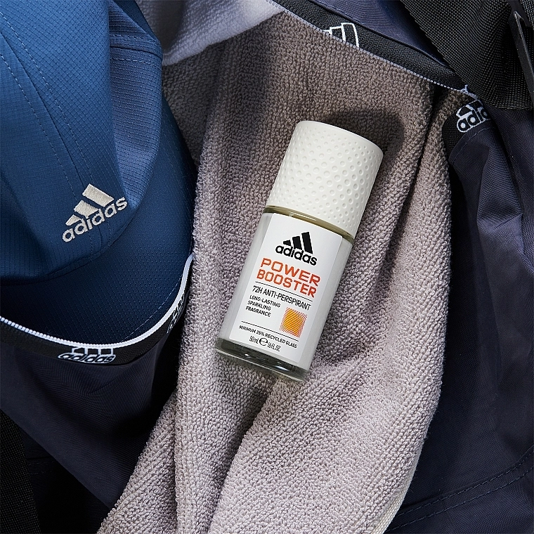 Adidas Дезодорант-антиперспірант кульковий для чоловіків Power Booster 72H Anti-Perspirant Roll-On - фото N6