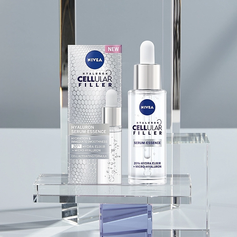 Nivea Сыворотка-бустер для лица с гиалуроновой кислотой Expert Filler Cellular Hyaluronic Acid Booster Face Serum - фото N3