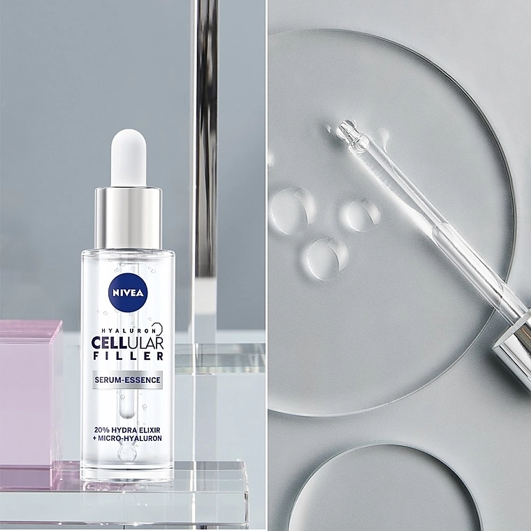 Nivea Сыворотка-бустер для лица с гиалуроновой кислотой Expert Filler Cellular Hyaluronic Acid Booster Face Serum - фото N5