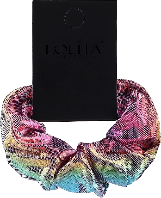Lolita Accessories Резинка для волосся, різнокольорова, світловідбивна Holo - фото N1