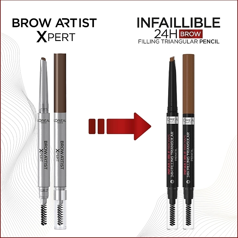 L’Oreal Paris Infaillible Brows 24H Filling Triangular Pencil Карандаш для бровей - фото N2