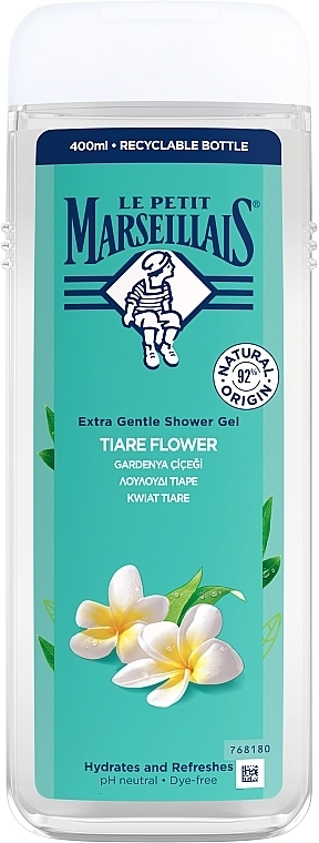 Le Petit Marseillais Гель для душу "Квітка Тіаре" Extra Gentle Shower Gel Tiare Flower - фото N2