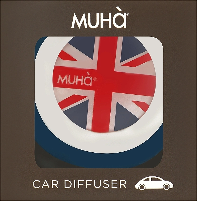 Muha Освежитель воздуха для автомобиля Car Symbol England Blue-Brezza - фото N1