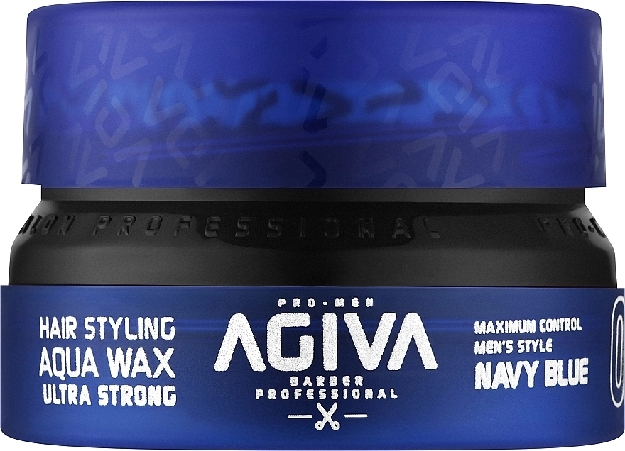 Agiva Воск для волос Styling Hair Aqua Wax Ultra Strong Navy Blue 02 - фото N1