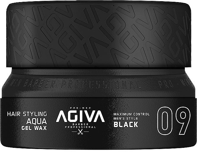 Agiva Гель-віск для укладання волосся Styling Hair Aqua Gel Wax Black 09 - фото N1