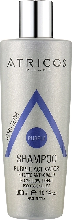 Atricos Шампунь для волос "Пурпурный активатор" Purple Activator No Yellow Effect Shampoo - фото N1