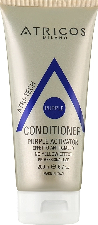 Atricos Кондиционер для волос "Пурпурный активатор" Purple Activator No Yellow Effect Conditioner - фото N1