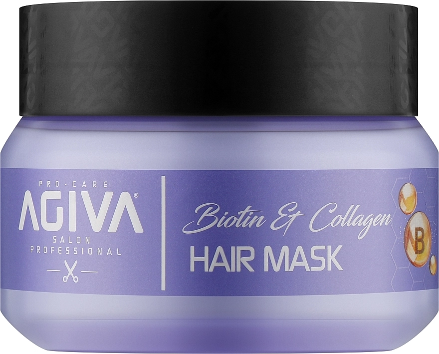 Agiva Маска з біотином та колагеном для волосся Biotin & Collagen Hair Mask - фото N1