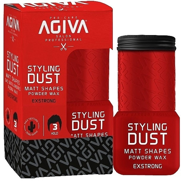 Agiva Пудра для волосся Styling Dust Powder Wax Exstrong Red - фото N1