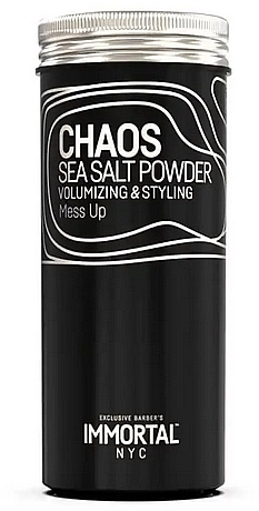 Immortal Порошковий віск для об'єму та укладання волосся Nyc Chaos Sea Salt Powder - фото N1