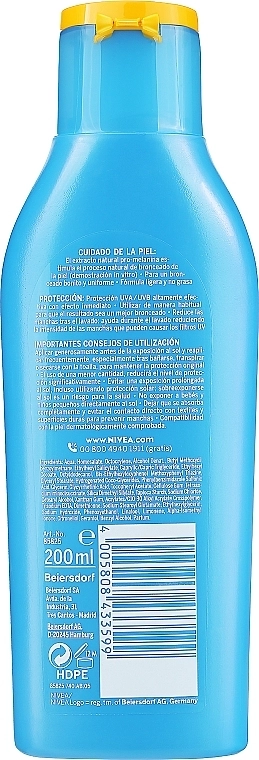 Nivea Сонцезахисне молочко "Захист і засмага" Sun Protect & Bronze Sun Milk SPF30 - фото N2