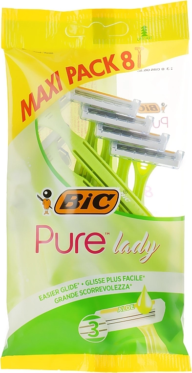 BIC Жіночий станок для гоління "Pure 3 Lady", 8 шт. - фото N1