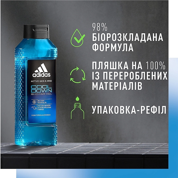 Adidas Гель для душа Cool Down Shower Gel - фото N4