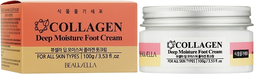 Beausella Глибоко зволожувальний крем для ніг і ліктів з колагеном Collagen Deep Moisture Foot Cream - фото N1