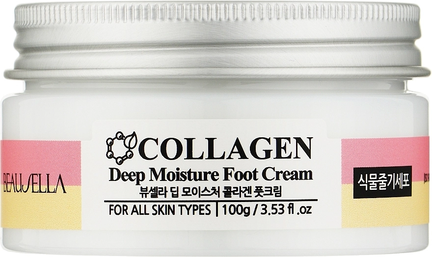 Beausella Глибоко зволожувальний крем для ніг і ліктів з колагеном Collagen Deep Moisture Foot Cream - фото N2