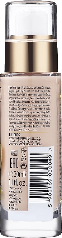 Bielenda Make-Up Academie Liquid Foundation With Vitamines Рідкий тональний флюїд з вітамінами А+С+Е - фото N2