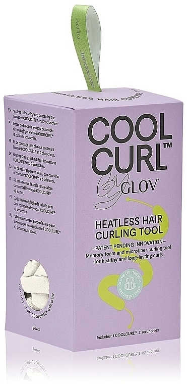 Glov Бігуді для холодного завивання волосся, в коробці, білі Cool Curl Box White - фото N2