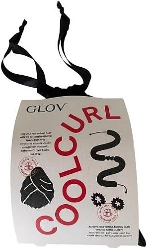 Glov Набір Cool Curl Black Set (curl/1pcs + h/wrap/1pcs) - фото N1