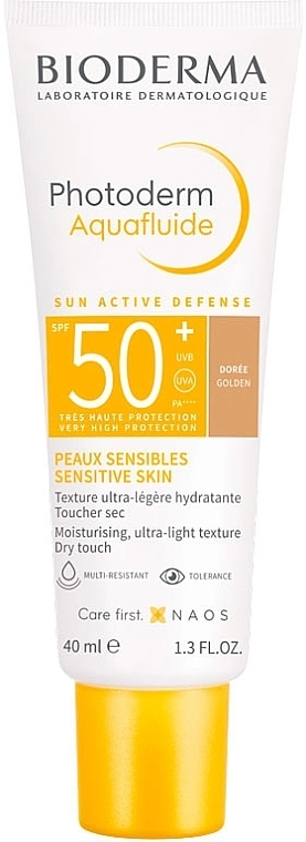 Bioderma Photoderm Aquafluide SPF50+ Солнцезащитный тональный флюид - фото N1