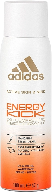Adidas Дезодорант для жінок Energy Kick Deodorant 48h For Women - фото N1