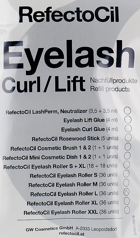 RefectoCil Ролики для завивки (L) Eyelash Perm - фото N1