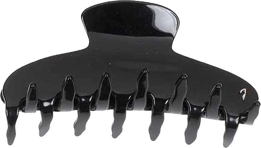 Janeke Заколка-краб для волосся NZ0003N, чорна Hair Claw Clip Black Big - фото N1