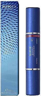 Kiko Milano Blue Me 3d Effect Lipstick Duo Помада и база для губ - фото N1