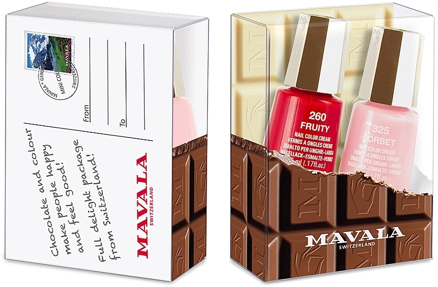 Mavala (nail polish/2х5 ml) Набір із двох лаків для нігтів "Фруктовий шоколад" - фото N1