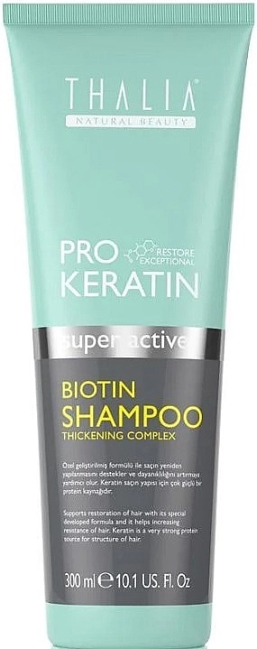 Thalia Шампунь для зміцнення волосся з кератином та біотином Pro Keratin Biotin Shampoo - фото N1