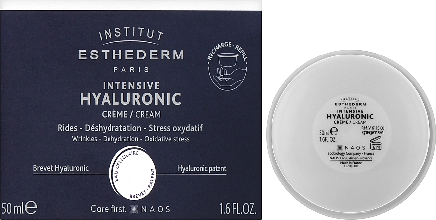 Institut Esthederm Крем на основе гиалуроновой кислоты Intensive Hyaluronic Cream (сменный блок) - фото N3