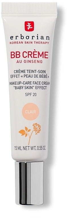 Erborian BB Cream Baby Skin Effect SPF 20 (мини) ВВ dore-крем крем с эффектом "Кожа как у ребенка" - фото N1