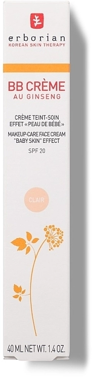Erborian BB Cream Baby Skin Effect SPF 20 ВВ dore-крем з ефектом "Шкіра як у дитини" - фото N2