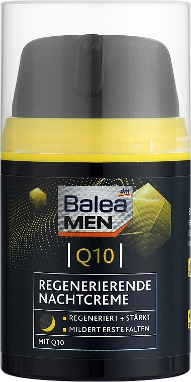 Balea Регенерувальний нічний крем для обличчя з коензимом Q10 Men Q10 Regenerating Night Cream - фото N1