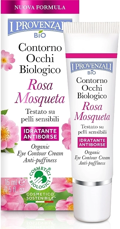 I Provenzali Крем-контур для очей Rosa Mosqueta Organic Eye Contour Cream - фото N1
