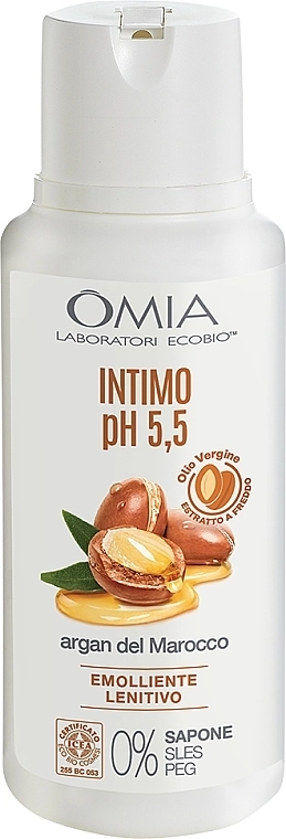 Omia Laboratori Ecobio Гель для інтимної гігієни "Арган" Intimo pH 5,5 Argan from Morocco - фото N1