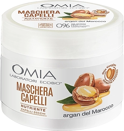 Omia Laboratori Ecobio Маска для волосся "Арганія" Argan Hair Mask - фото N1