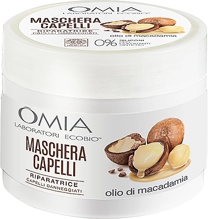 Omia Laboratori Ecobio Маска для волос "Масло макадамии" Macadamia Oil Hair Mask - фото N1