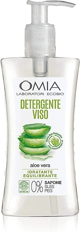 Omia Laboratori Ecobio Гель для вмивання з алое вера Omia Labaratori Ecobio Aloe Vera Facial Cleanser - фото N1