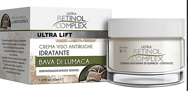 Retinol Complex Крем для лица со слизью улитки Ultra Lift Face Cream Snail Slime - фото N1