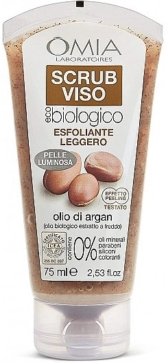 Omia Laboratori Ecobio Скраб для лица с аргановым маслом Omia Labaratori Ecobio Argan Oil Face Scrub - фото N1