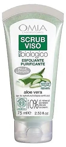 Omia Laboratori Ecobio Скраб для лица с алоэ вера Omia Labaratori Ecobio Aloe Vera Face Scrub - фото N1