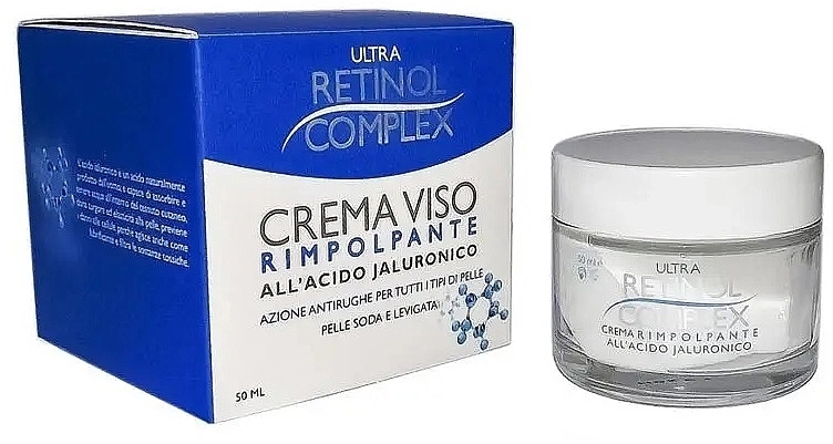 Retinol Complex Подтягивающий крем для лица с гиалуроновой кислотой Ultra Lift Plumping Face Cream With Hyaluronic Acid - фото N1