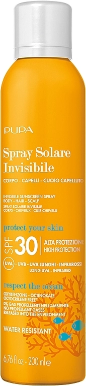 Pupa Сонцезахисний спрей для тіла Invisible Sunscreen Spray High Protection SPF 30 - фото N1