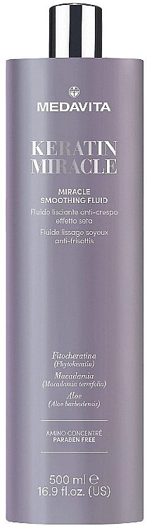 Medavita Разглаживающий флюид для волос с эффектом шелка Keratin Miracle Smoothing Fluid - фото N1