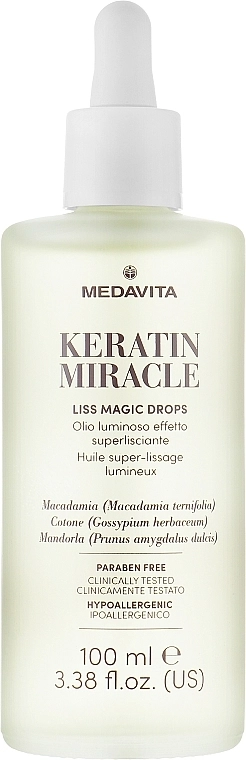 Medavita Розгладжувальні краплі для волосся Keratin Miracle Liss Magic Drops - фото N1