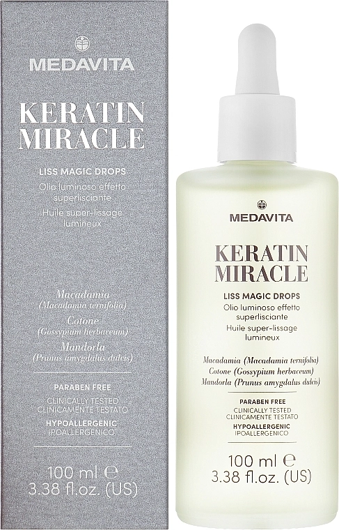 Medavita Розгладжувальні краплі для волосся Keratin Miracle Liss Magic Drops - фото N2