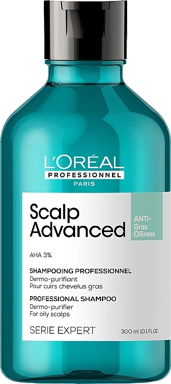 L'Oreal Professionnel Профессиональный очищающий шампунь для склонных к жирности волос Scalp Advanced Anti-Oiliness Shampoo - фото N1