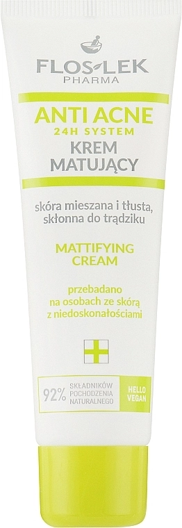 Floslek Крем для обличчя Mattifying Mixed Oily And Acne-prone Skin Cream - фото N1