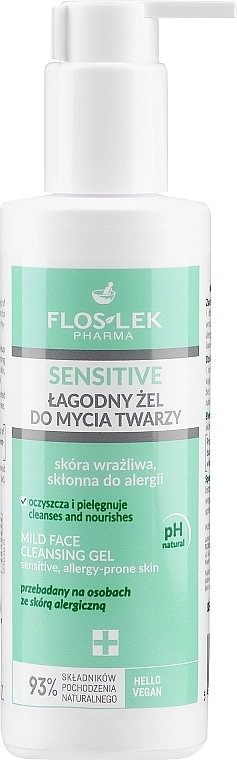 Floslek Гель для обличчя Sensetive Skin Face Cleansing Gel - фото N1